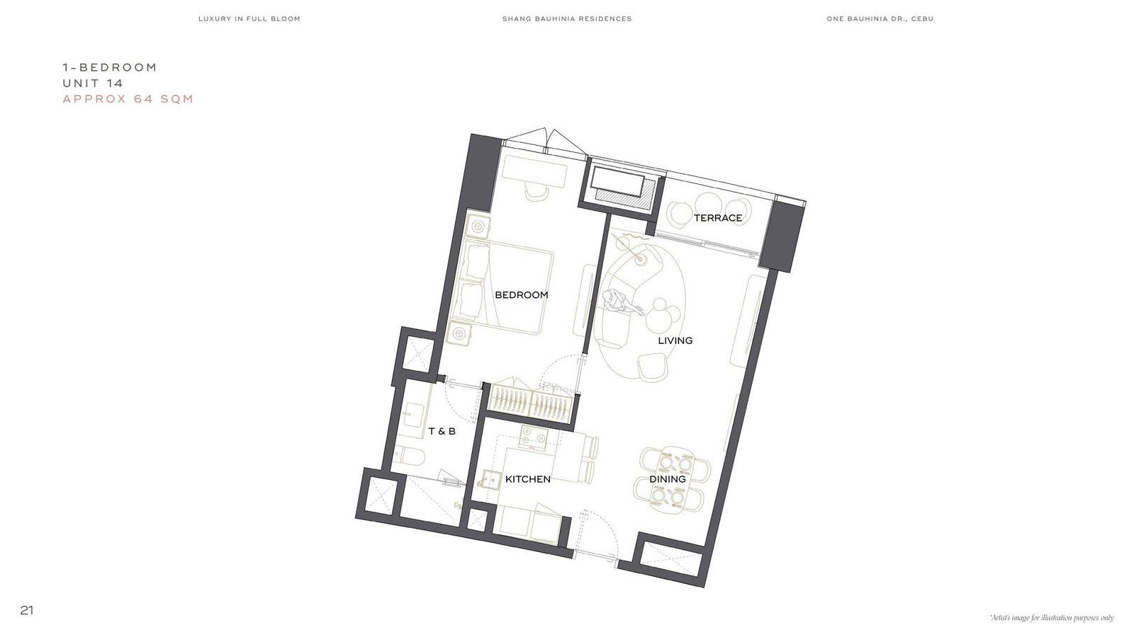 1Bedroom 64 sqm